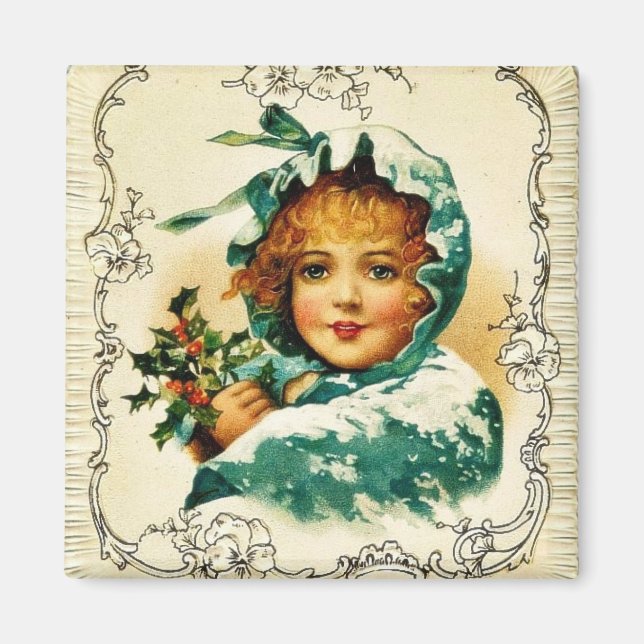 Frohe Weihnachten Magnet (Vorne)