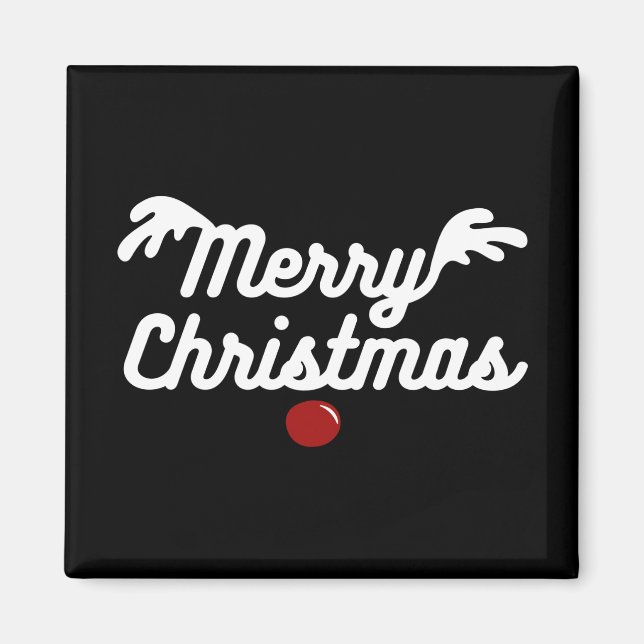 Frohe Weihnachten Magnet (Vorne)