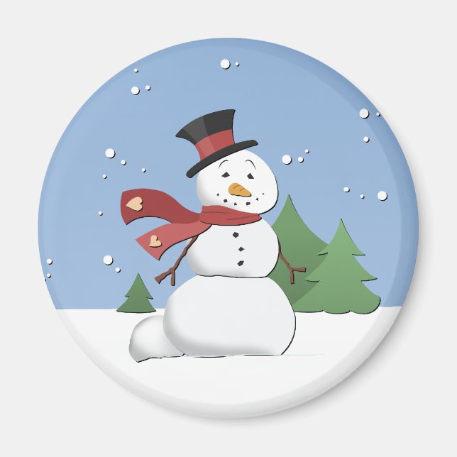 Frohe Weihnachten Magnet (Vorne)