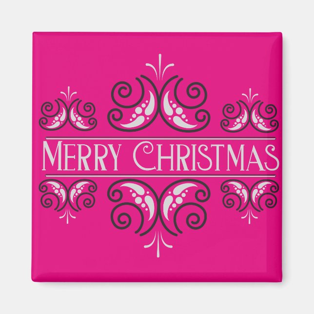 Frohe Weihnachten Magnet (Vorne)