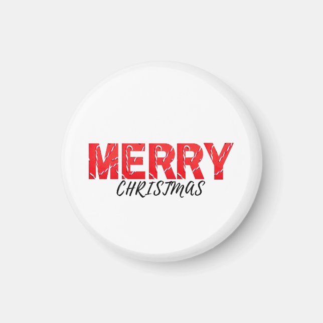 Frohe Weihnachten Magnet (Vorne)