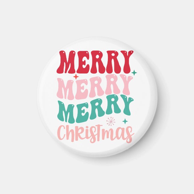 Frohe Weihnachten Magnet (Vorne)