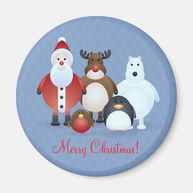 Frohe Weihnachten Magnet (Vorne)