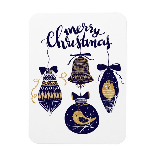 Frohe Weihnachten Magnet (Vertikal)