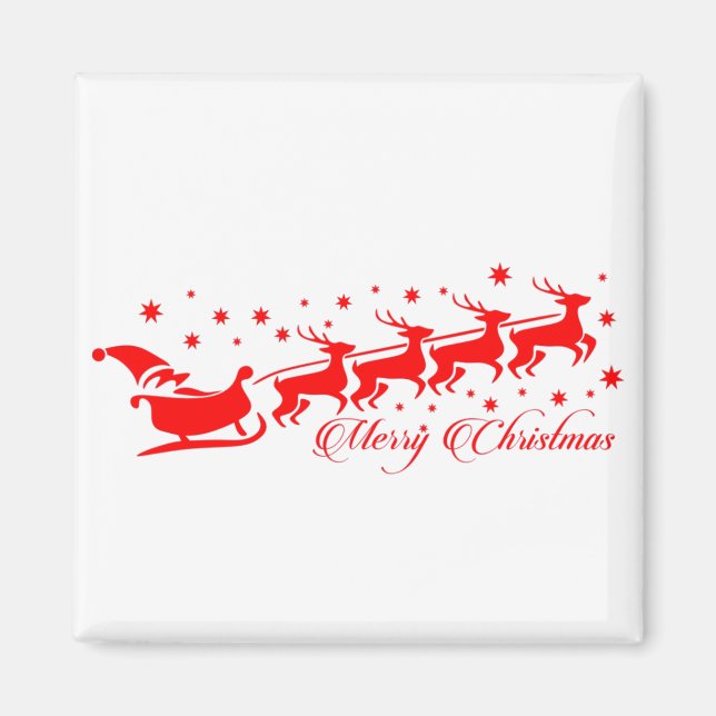Frohe Weihnachten Magnet (Vorne)