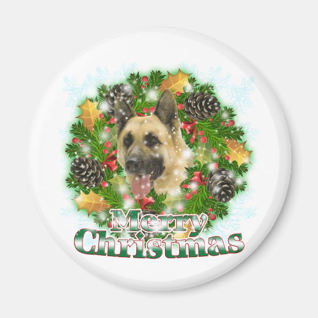 Frohe Weihnachten Magnet (Vorne)