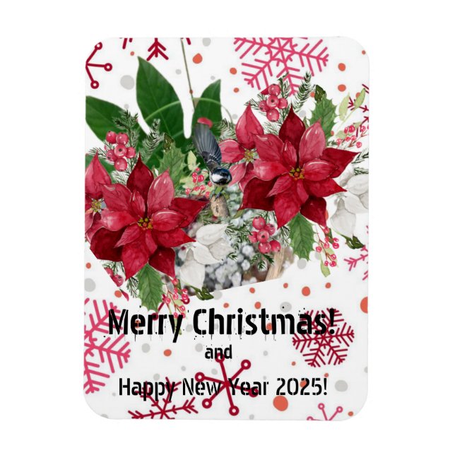 Frohe Weihnachten! Magnet (Vertikal)