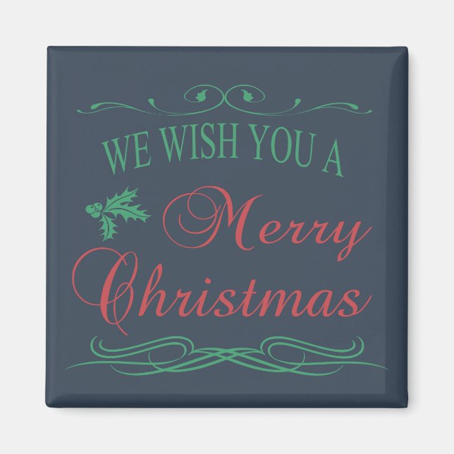 Frohe Weihnachten Magnet (Vorne)