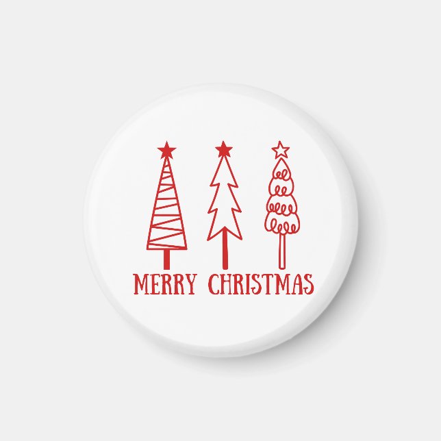 Frohe Weihnachten Magnet (Vorne)