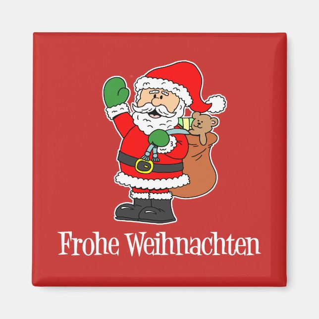 Frohe Weihnachten Magnet (Vorne)