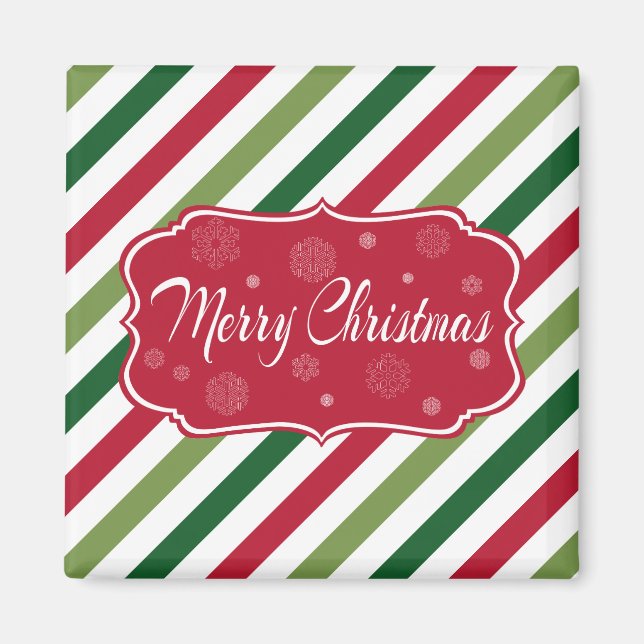 Frohe Weihnachten Magnet (Vorne)