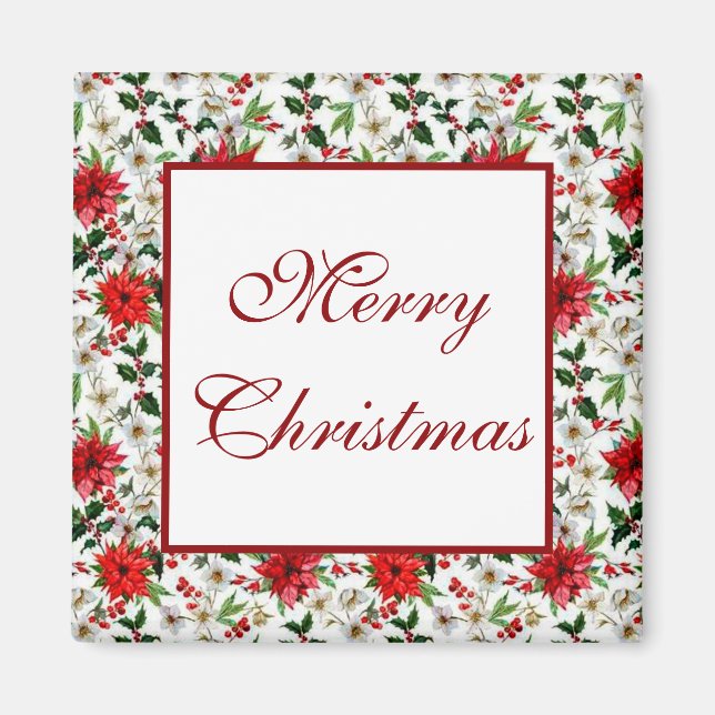 Frohe Weihnachten Magnet (Vorne)