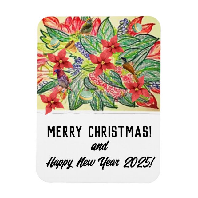 Frohe Weihnachten! Magnet (Vertikal)