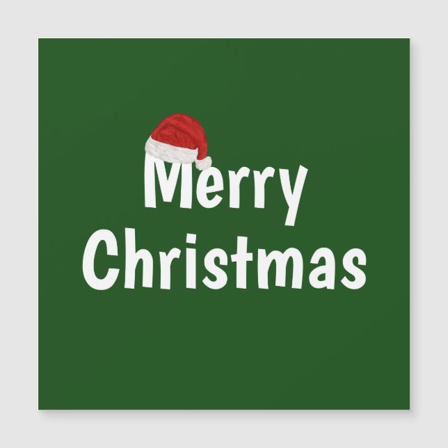 Frohe Weihnachten Magnetkarte (Vorderseite)