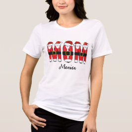 Frohe Weihnachten Mama Personalisierter Name Tri-Blend Shirt