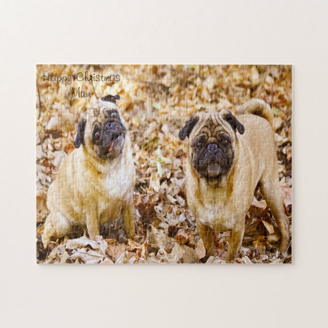 Frohe Weihnachten-Mama. Puzzle (Horizontal)