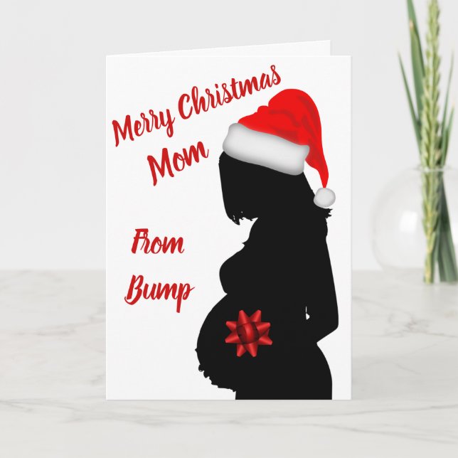 Frohe Weihnachten Mama von Bump Karte (Vorderseite)