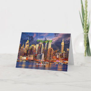 Frohe Weihnachten, Manhattan, NY Karte