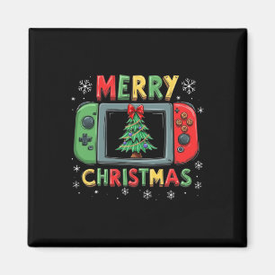 Frohe Weihnachten Männer Jungs Kinder Gaming Gamer Magnet