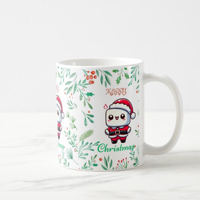 Frohe Weihnachten Marshmallow Delight Kaffeetasse (Rechts)