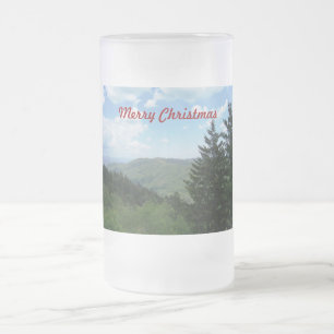 Frohe Weihnachten Mattglas Bierglas