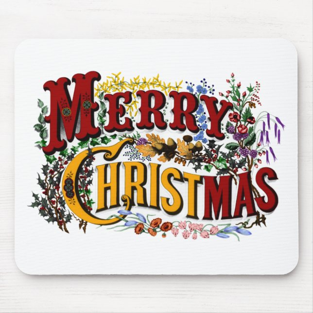 Frohe Weihnachten Mauspad (Vorne)