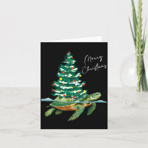 Frohe Weihnachten Meeresschildkröte Xmas Baumlicht Karte