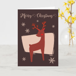 Frohe Weihnachten mein Hirsch Karte