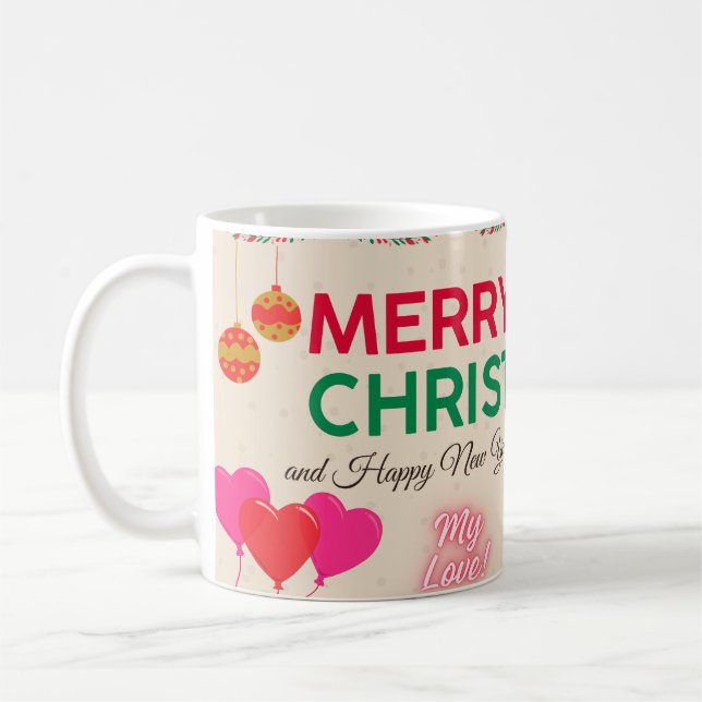 Frohe Weihnachten Meine Liebe Tasse (Links)