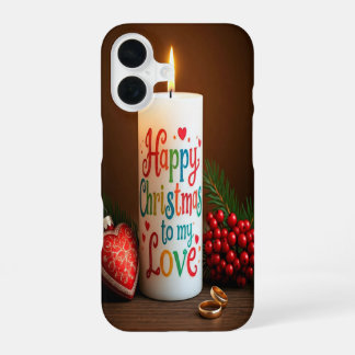 Frohe Weihnachten meiner Liebe iPhone 16 Hülle