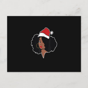 Frohe Weihnachten Melanin Black African American S Postkarte