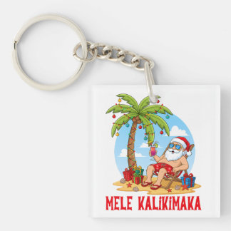 Frohe Weihnachten Mele Kalikimaka Schlüsselanhänger