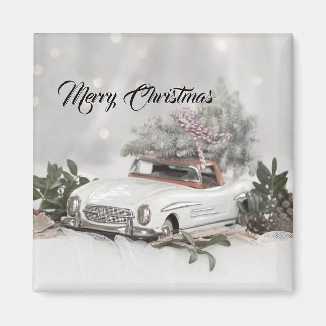Frohe Weihnachten Mercedes Benz Magnet (Vorne)