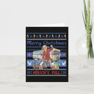 Frohe Weihnachten Mericas voller lustiger Trump Ug Karte