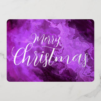 Frohe Weihnachten Mermorit Grunge Textur Folien Feiertagskarte