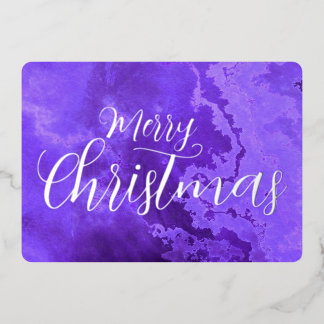Frohe Weihnachten Mermorit Grunge Textur Folien Feiertagskarte