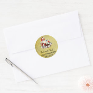 Frohe Weihnachten Merry Christmas Card Polnisch We Runder Aufkleber