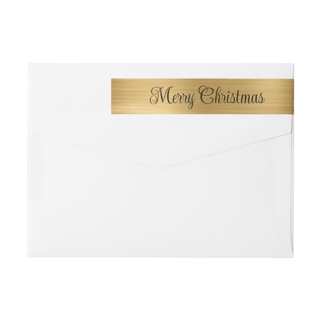 Frohe Weihnachten Metallic Gold (Rückseite)