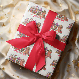 Frohe Weihnachten Mexiko Kaffee Getränke Geschenkpapier