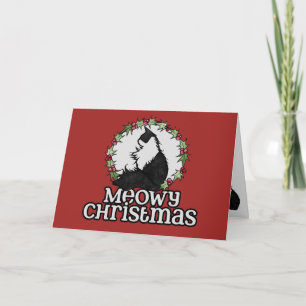 Frohe Weihnachten Miezekatze Karte