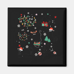 Frohe Weihnachten Miezekatze Katze Süße Kätzchen K Magnet