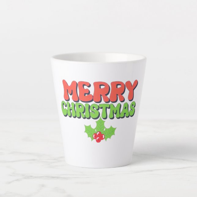 Frohe Weihnachten Milchtasse (Vorderseite)