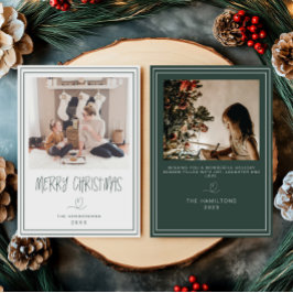 Frohe Weihnachten Minimalistische Weihnachtskarte Einladung