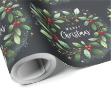 Frohe Weihnachten Mistletoe Wreath