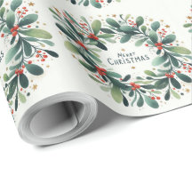 Frohe Weihnachten Mistletoe Wreath