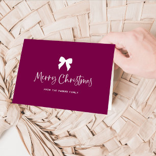 Frohe Weihnachten mit Bow Burgunder Wein und Wei
