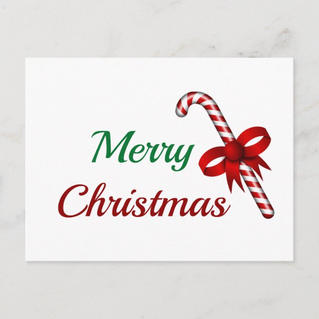 Frohe Weihnachten mit Candy Cane (Vorderseite)