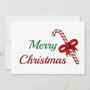 Frohe Weihnachten mit Candy Cane Holiday Card