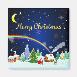 Frohe Weihnachten mit Crescent Moon Magnet