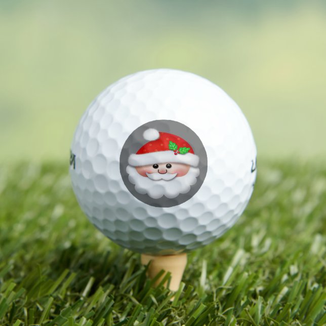 Frohe Weihnachten mit dem Gesicht des Weihnachtsma Golfball (Insitu T-Shirt)